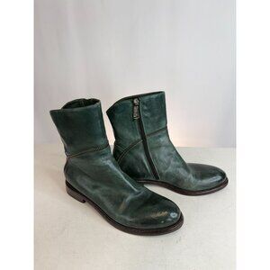 La Bottega di Lisa Green Italian Leather Boots EU Sz 38.5